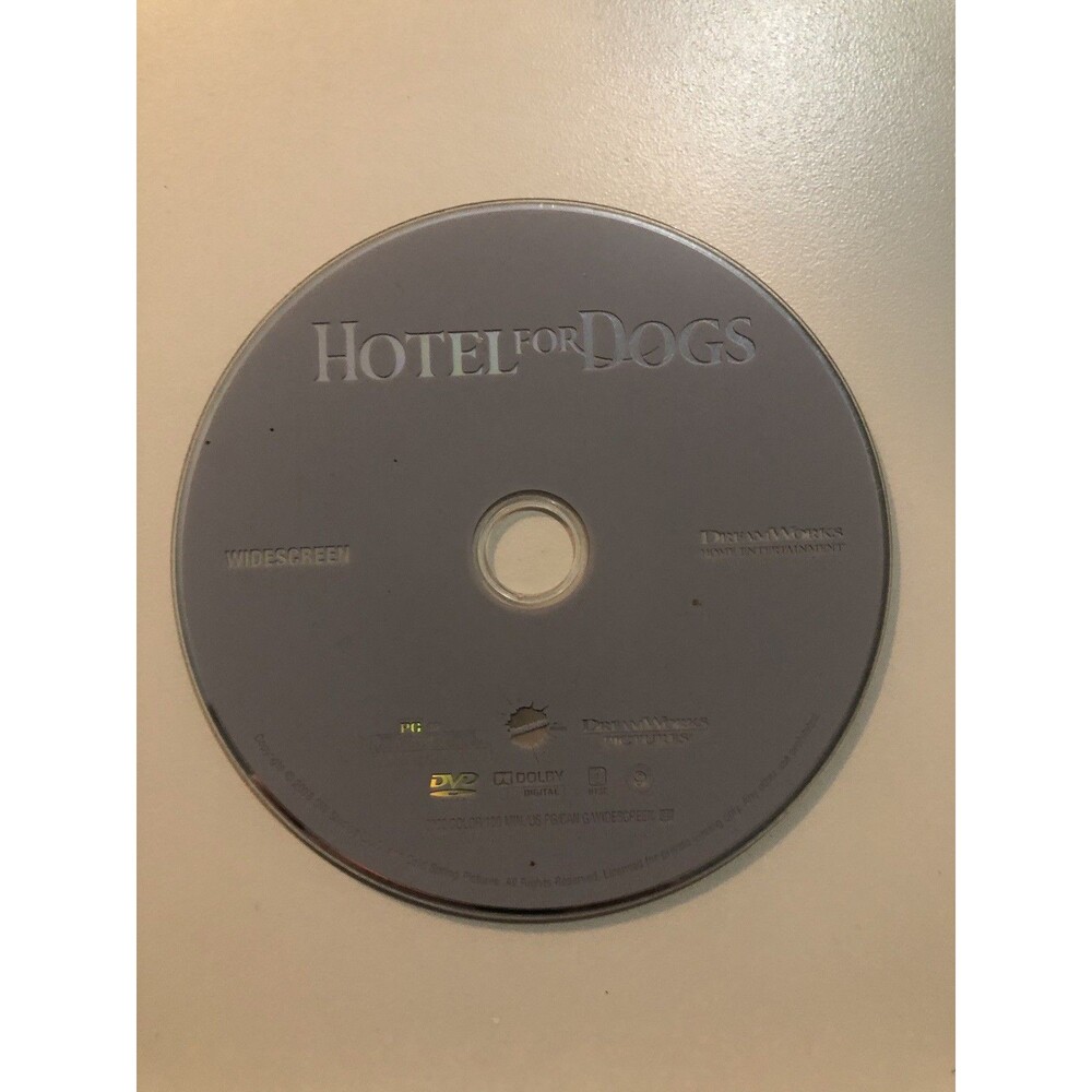 Hotel for‎ Dogs DVD Widescreen Dreamworks Nickelodeon Disc Only